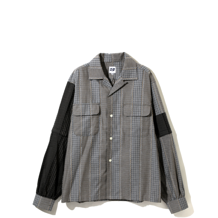 AïE ZPC Shirt Grey Cut Dobby Stripe